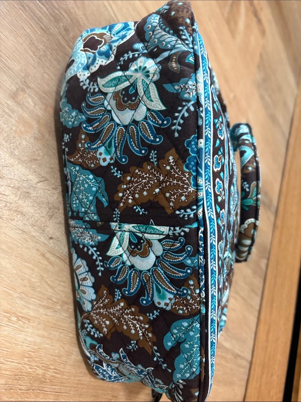 Vintage Vera Bradley mini Dome satchel purse bag 2007 Java Blue